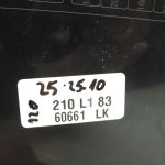 Nissan Navara II D40 priekšējā drošinātāju kārbas vāciņš 243825X21A