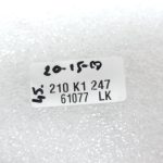 OE Toyota Corolla E21 1,2i 8NRFTS Priekšējais kreisais + labais dzesētāja apvalks