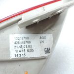 OE Opel Zafira C aizmugurējais kreisais miglas lukturis 13278790