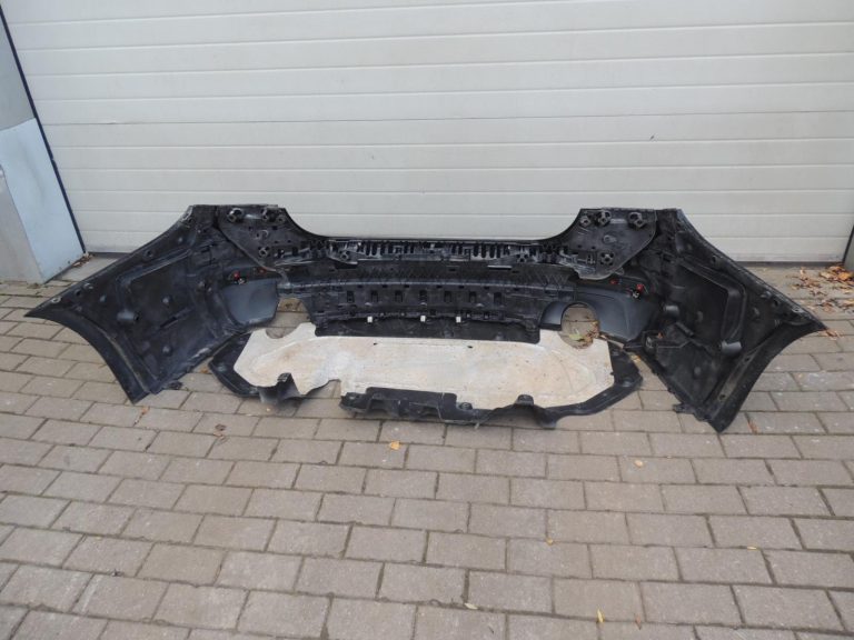 BMW G30 aizmugurējais bampers, komplekts ar aizmugurējo spoileru un difuzoru, PDC 51127475595 7475595