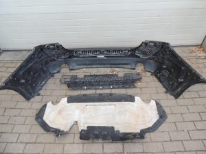 BMW G30 aizmugurējais bampers, komplekts ar aizmugurējo spoileru un difuzoru, PDC 51127475595 7475595