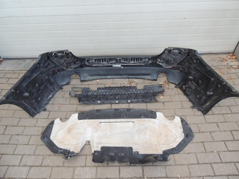 BMW G30 aizmugurējais bampers, komplekts ar aizmugurējo spoileru un difuzoru, PDC 51127475595 7475595