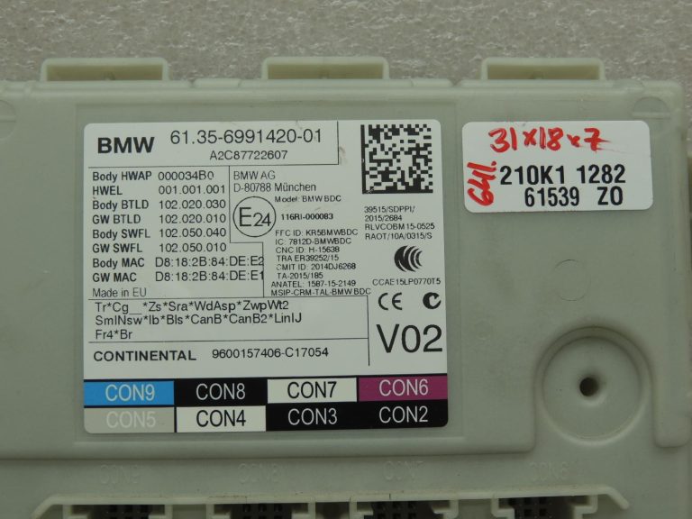 BMW G30 520d xDrive virsbūves vadības bloks BDC vadības bloka modulis 61355A1F375