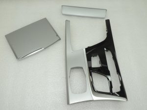 BMW G30 G31 Декоративная накладка на центральную консоль, цвет «Oxide Silver Dark», леворульная версия, 51169380179, 9380179, оригинальная деталь (OE)