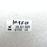 OE BMW F40, F70, F44, F74, G30, G31 ārējā durvju rokturi (labā puse) 475 safīra melnā krāsā 7489322