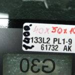 BMW G30 520D oriģināls aizmugurējās labās puses durvju sānu stikls 51357381348