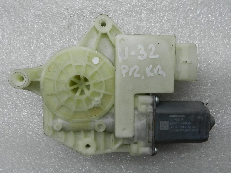 Nissan Qashqai oriģinālais priekšējā kreisā loga pacēlāja motors 80701hv00a