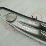 Smart Fortwo 450 facelift miglas lukturu apdare, sudraba, Q0001726V003C26L00, oriģinālā detaļa (OE)