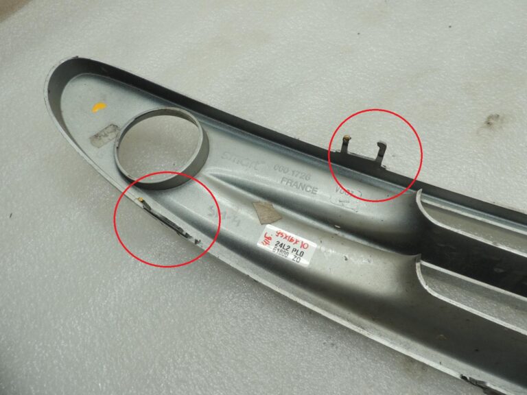 Smart Fortwo 450 facelift miglas lukturu apdare, sudraba, Q0001726V003C26L00, oriģinālā detaļa (OE)