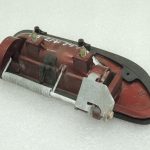 Volvo V70 II Ārējais aizmugurējo kreiso durvju rokturis RED PEARL 9187667