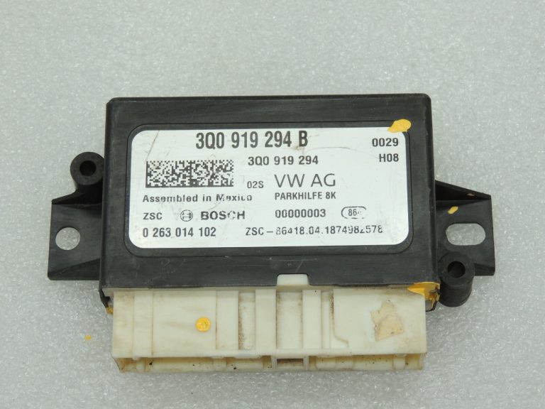Volkswagen Tiguan II AD PDC stāvvietas palīgsistēmas vadības bloks 3Q0919294B 0263014102