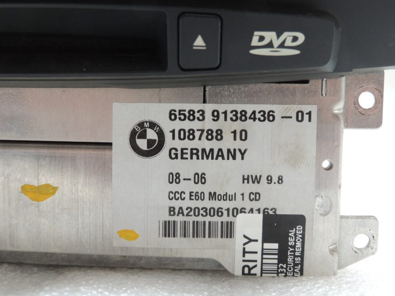 BMW 5. sērijas E60 vadības bloks CCC CD Radio Professional Navigācijas sistēma 9138436