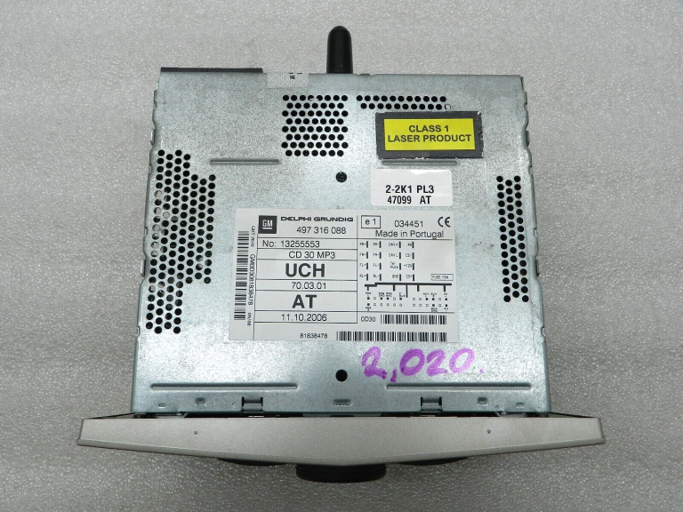 Opel Zafira B oriģinālais radio oriģinālais auto radio RESET