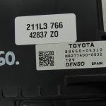 Toyota Avensis T27 gaisa kondicionēšanas apkures vadības bloks 8865005310