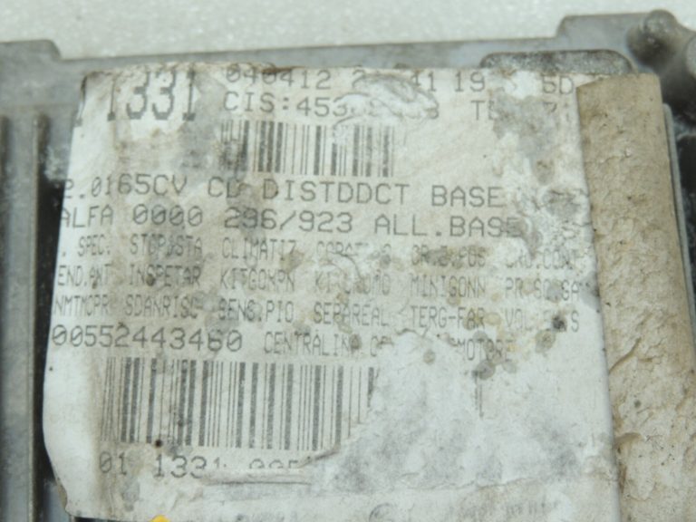 Alfa Romeo Giulietta 940 2.0 JTDM vadības bloks Dzinēja vadības bloks 55244346 ECU