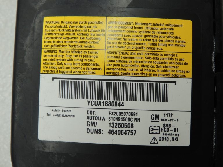 Opel Meriva B Drošības moduļi priekšā pa labi 13437393 13250508