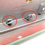 OEM Volvo S80 I Aizmugurējais ārējais rokturis RUBY RED PEARL 8663760