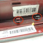 OEM Volvo S80 I Aizmugurējais ārējais rokturis RUBY RED PEARL 8663760