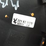 Oriģinālais Mercedes W205 X253 W213 W463 sēdekļa pārvalks iekšpusē pa labi melns A2059190622