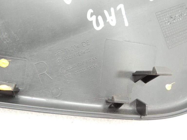 Oriģinālais Mercedes W205 X253 W213 W463 sēdekļa pārvalks iekšpusē pa labi melns A2059190622