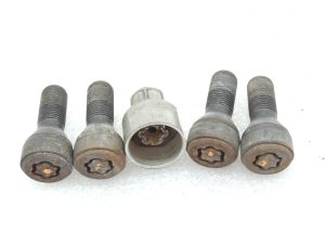 Oriģinālā aprīkojuma BMW F10 F11 G60 G61 riteņu bloķēšanas skrūves vieglmetāla riteņu diskiem M14X1.25