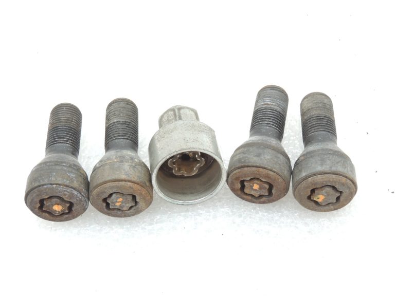 Oriģinālā aprīkojuma BMW F10 F11 G60 G61 riteņu bloķēšanas skrūves vieglmetāla riteņu diskiem M14X1.25