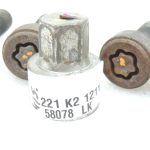Oriģinālā aprīkojuma BMW F10 F11 G60 G61 riteņu bloķēšanas skrūves vieglmetāla riteņu diskiem M14X1.25