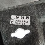Oriģinālā Mercedes Benz W205 sedana bagāžnieka sānu apdare labajā pusē A2056902625