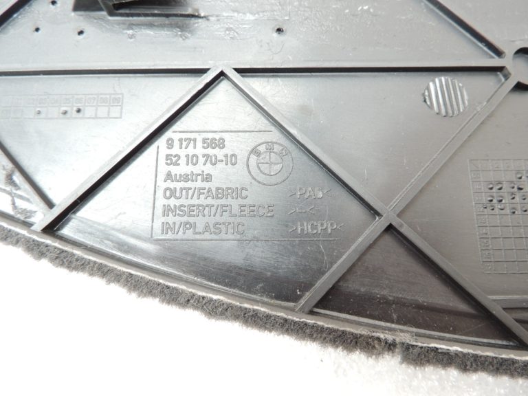 Oriģinālais BMW 5. sērijas F10 F11 centrālās konsoles pārsegs pa labi 9171568 Black