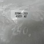 Toyota Avensis T27 oriģināls ārējo durvju rokturis aizmugurējais kreisais labais 1G6 Grey Met
