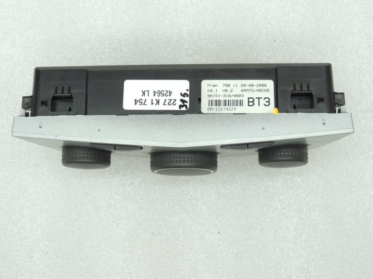 Opel Zafira B Automašīnas sildītāja vadības panelis Klimata kontroles panelis 13274229 AC Control