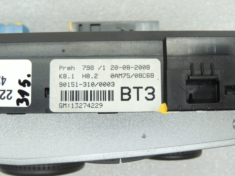 Opel Zafira B Automašīnas sildītāja vadības panelis Klimata kontroles panelis 13274229 AC Control