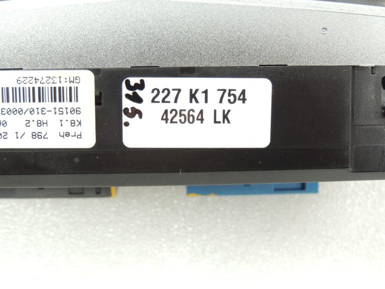 Opel Zafira B Automašīnas sildītāja vadības panelis Klimata kontroles panelis 13274229 AC Control