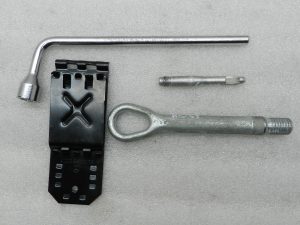 Mercedes oriģinālais avārijas komplekts Domkrats Vilkšanas āķis