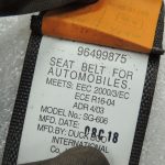Chevrolet Epica aizmugurējā labā vai kreisā drošības josta melna 96499877