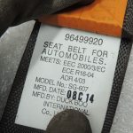 Chevrolet Epica aizmugurējā centrālā drošības josta melna 96499922