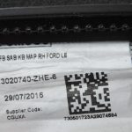Īsta Ford Ranger TKE priekšējā labā sēdekļa apdare ādas imitācija ar izmantošanu