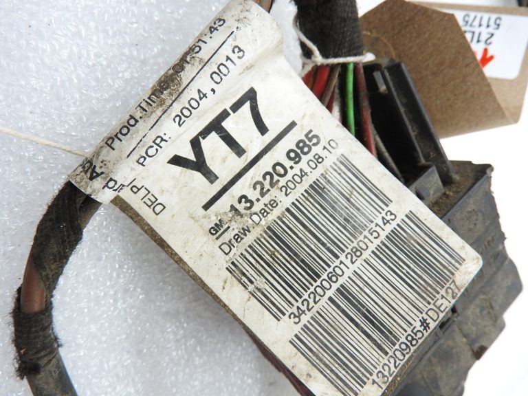 Opel Astra H 1.3 D dzesēšanas ventilatora elektroinstalācijas instalācija 13220985