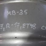 Mercedes-Benz W212 E klases 1 oriģinālais alumīnija ritenis 8Jx17 ET48 A2124010902