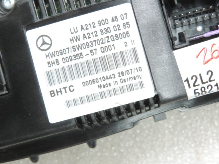 Oriģinālais Mercedes Benz W212 klimata kontroles bloks Klimata kontroles apkures vadības bloks