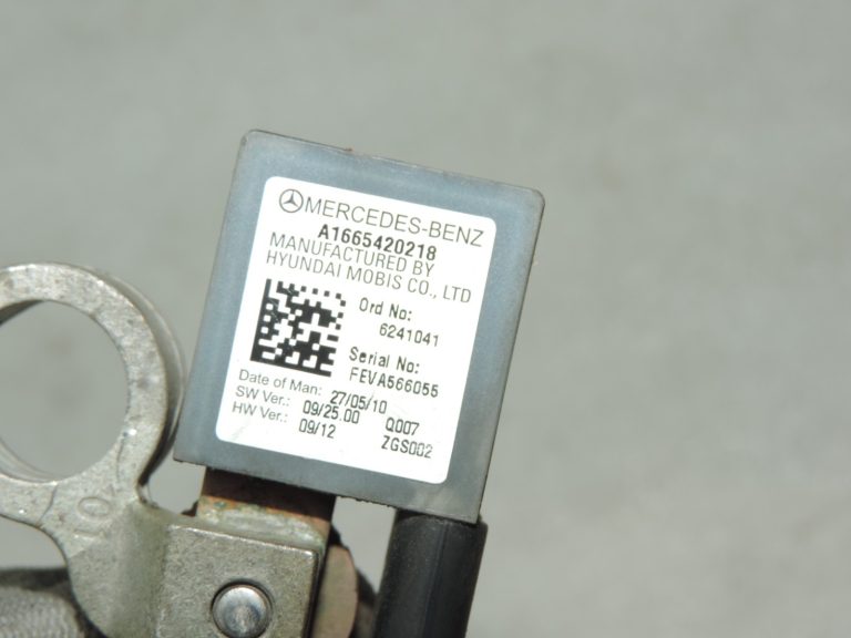 Oriģinālais Mercedes W212 Smart ForTwo W451 akumulatora negatīvais kabelis ar sensoru