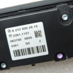 Mercedes E-klases W212 sēdekļu apsildes PDC slēdža sloksne A2128202610