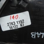 Oriģinālais Renault Espace V instrumentu paneļa ventilācijas lūkas priekšējais labais brūns (HARM02)