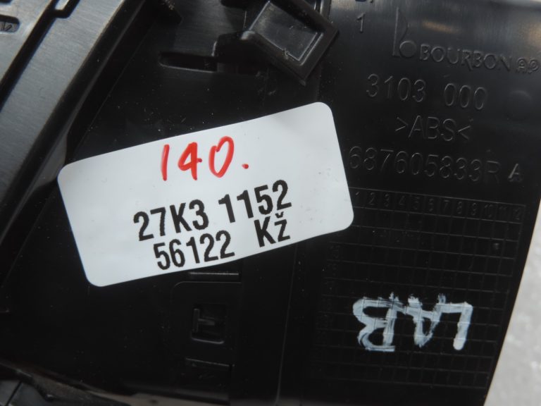 Oriģinālais Renault Espace V instrumentu paneļa ventilācijas lūkas priekšējais labais brūns (HARM02)