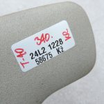 Oriģinālā Toyota Yaris P10 Saules aizsarglīdzeklis kreisais, pelēks 743200D031B0
