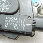Oriģināls 2005-2015 Toyota Hilux priekšējā vējstikla tīrītāja motors 85110-0K061