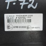 Oriģināls Toyota Corolla Verso AR10 ECU imobilaizera vadības bloks 897800F020