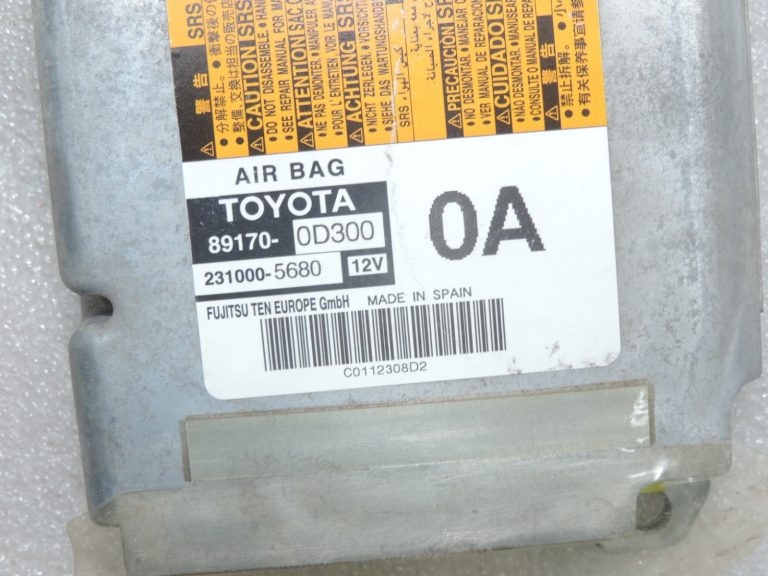 Oriģinālais 2011-2020 Toyota Yaris P13 gaisa spilvena vadības bloks 891700D300