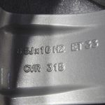 1x oriģināls VW Sharan 7N alumīnija disks, 16 collas, ET33, 7N0601025A, ar pulverkrāsas pārklājumu