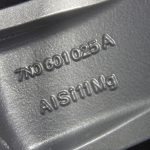 1x oriģināls VW Sharan 7N alumīnija disks, 16 collas, ET33, 7N0601025A, ar pulverkrāsas pārklājumu